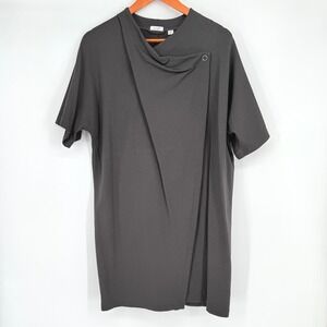 Pure‎ Jill Pima Cotton Blend Wrap Front Cardigan Tunic Style Women's Size Medium